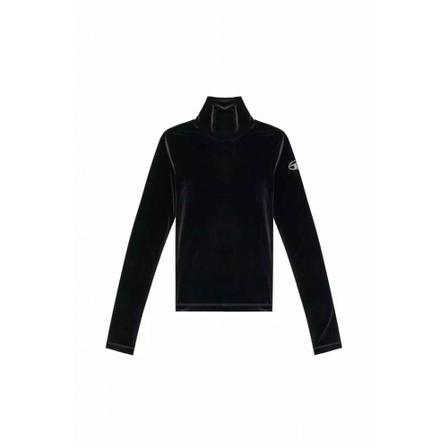 Diesel Turtlenecks svart, Dam Polotröjor, Dam, Storlek: XS