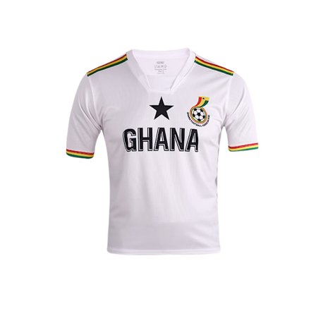 Sports Ghana Fodbold T-shirt – Jersey Style Kortærmet Sports National Football Team Grafisk Sports T-shirt, L