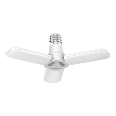 Ljusstarkt garagebelysning vitt ljus justerbara paneler LED-lampa E26 takfällbar fläkt installationslampa garage vardagsrum hög kvalitet