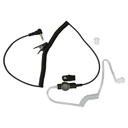 Akustisk Tube Ørepropp 3,5 mm Plugg Klar Akustisk Spole Tube Ørepropp for 2-veis Radio Transceiver Telefon MP3 MP4