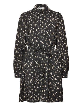 Mschnathasia Ladonna Shirt Dress Aop Black MSCH Copenhagen