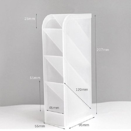 Snedställd pennhållare med stor kapacitet, skrivbordsförvaring för pennor, smink, skrivbordsorganisatör, ställ, skolförvaring, kontorsmaterial