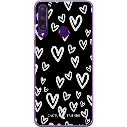 Kompatibel Mobilcover til Huawei Huawei Y6p Cactus and Friends - Handdrawn Love Chaos