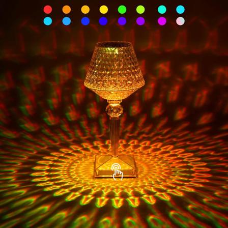 16 Färgväxlande Touch Kristalllampa, Diamantlampa, Vacker, ZQKLA