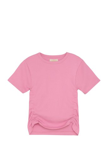 T-Shirt Ss Rib Pink Creamie