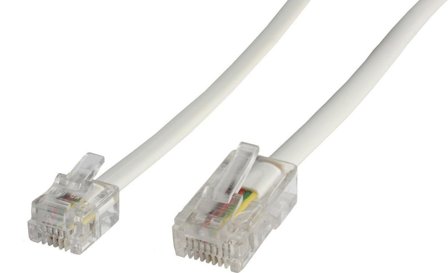 MicroConnect nettverkskabel - 6 m - hvit