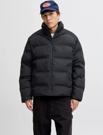 Jack & Jones Jjesoho Puffer Collar Sn - Black - XL