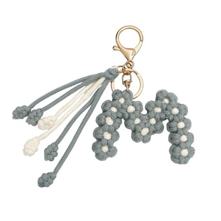 Bogstavnøglering Taskevedhæng M M