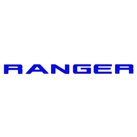 For Ford Ranger 2015-2021 Grille Top Logo Letter Ranger T7 T8 3d Emblem Størrelse Abs Klistremerke Med Lim Krom Styling