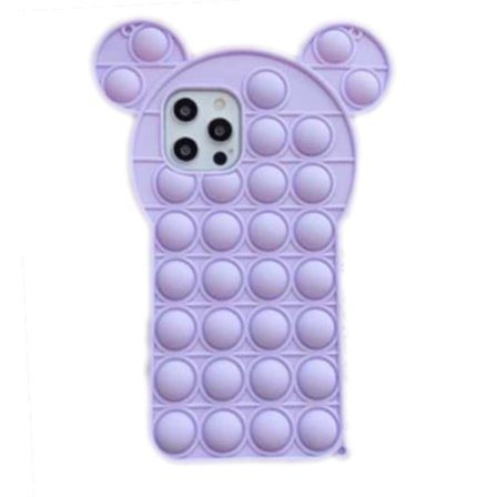 iPhone 12 / iPhone 12 Pro-skal - Pop it Fidget Multicolour Teddy Bear