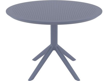 Bord SIESTA Sky runt 105cm m.grå - Lyreco - Kontorsmöbler och inredning - Utemöbler - Bord
