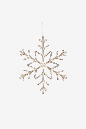 Konstsmide - Snøkrystall 60 LED 60 cm - Hvit - Julebelysning, utendørs - Fra Homeroom