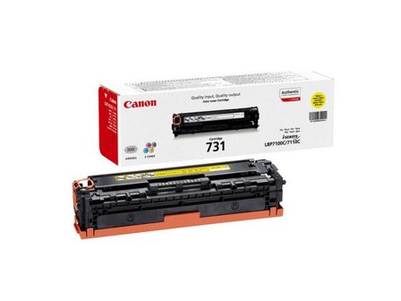 Canon Toner, 731 Y, 6269B002, gul, singelförpackning - Lyreco - Toner och bläck - Tonerkassetter - Toner Canon