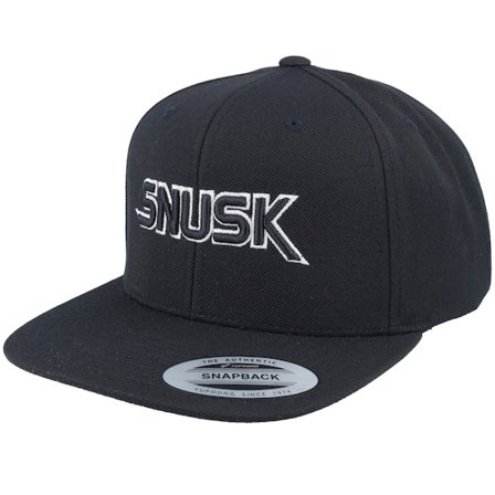 Iconic - Black snapback Czapka Z Daszkiem - Snusk 3d Black Logo Black Snapback @ Hatstore
