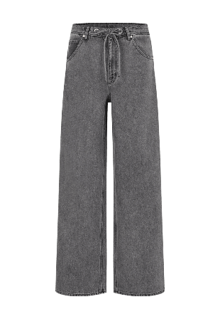 Second Female Irvin Denim Jeans Byxor Dam Grå L