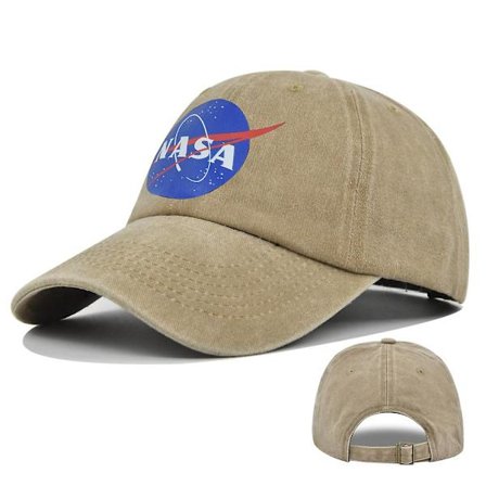 Europeisk og amerikansk Nasa Graffiti-trykk Baseball Cap Fargeskjermtrykk Toppet Cap Laget av gammel buet bremhatt Solhatt Personlig hatt