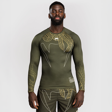 Venum Serpenti Rashguard Lang Erme Khaki Bronse Ivory