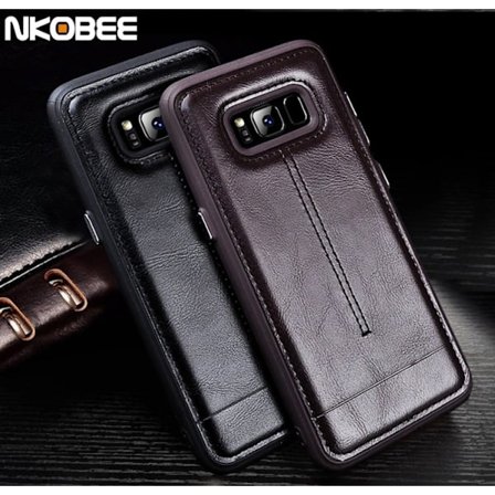 Samsung Galaxy S8+ - NKOBEE Stilrent Läderskal (ORIGINAL)