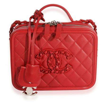 Chanel Vintage Pre-owned Shoulder Väska röd, Dam Vintage Väskor, Dam, Storlek: ONE SIZE