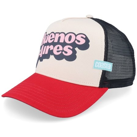 Coastal - Beige - trucker - Cap - Hft Buenos Aires Black/Creme/Red Trucker - Hatstore