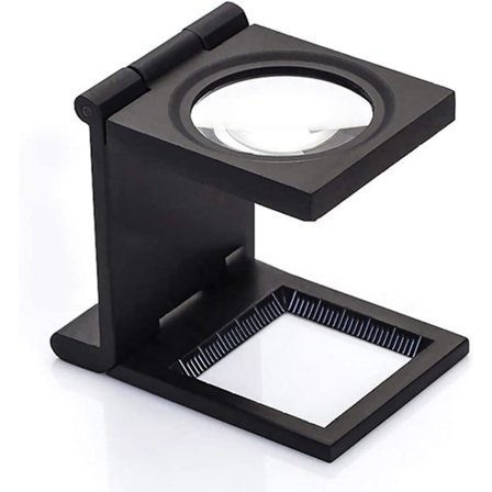 Hands Free 10x taskukokoinen suurennuslasi 3 taitoksella - työkalu asteikolla