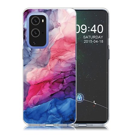 marmor OnePlus 9 Pro etui - Aqueous Vibrant mønster