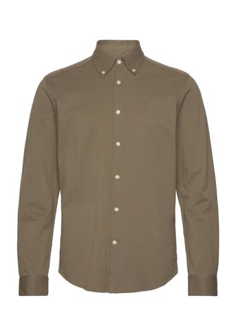 Eddie Pique Shirt - Slim Fit Morris Green