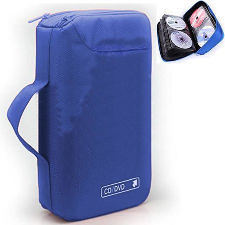CD-fodral, 96 Kapacitet CD/DVD-fodral Oxfordtyg CD-fodral Förvaringsöverdrag DVD-förvaring CD-fodral För Barn Bil-blå
