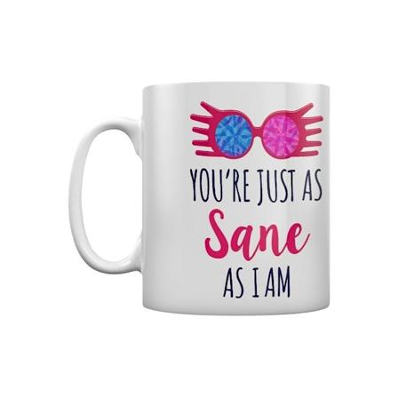 Harry Potter Just As Sane Mug One Size Vit/Svart/Rosa White/Black/Pink One Size