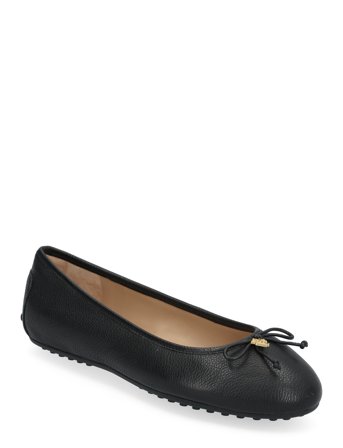 Lauren Ralph Lauren | Jayna Pebbled Leather Driver Flat | 39