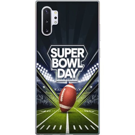 Yhteensopiva Puhelinkuori Samsung Galaxy Note10+ Super Bowl Day juliste, jossa amerikkalainen jalkapallo valaistuksella varustetulla areenalla dramaat