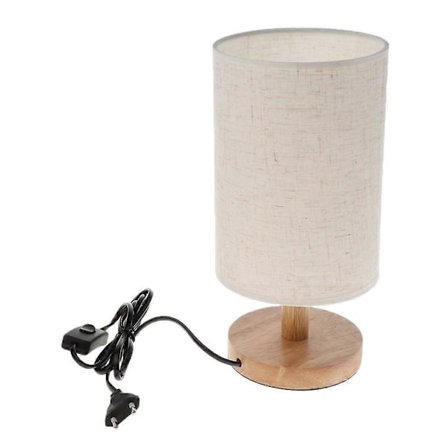 EU-standardin mukainen kangasvarjostin pöytävalaisimeen, yöpöydän valaisinvarjostin E27