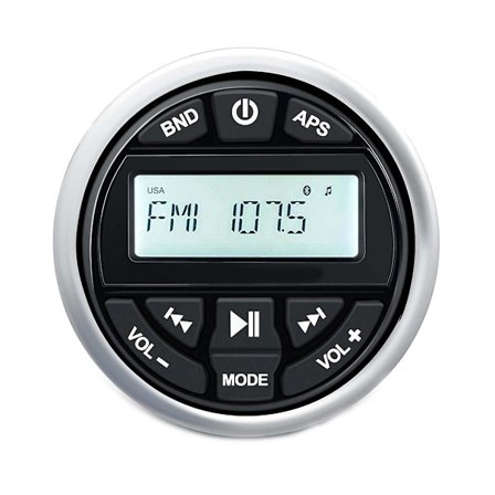 Vattentät Bluetooth Marin Digital Stereo Receiver med MP3-spelare AM FM-radio USB för Streaming M-WELLNGS