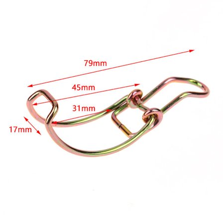 Bil Universal luftfilterhus Clips Luftfilterskalbefæstelse H