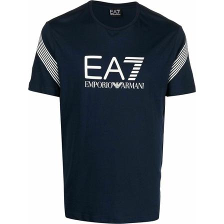 Emporio Armani Ea7, T-Shirts Niebieski, Mężczyzna, Rozmiar: XL