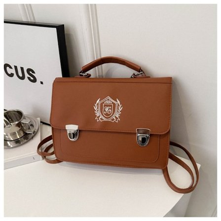 Texture Retro Ryggsäck Mångsidig Ryggsäck BRUN