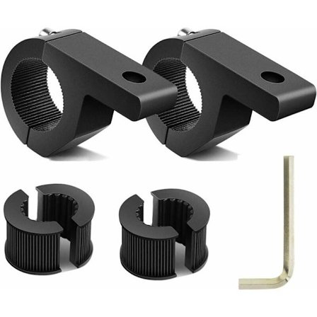 2 stk 19-30mm Takstativ Feste LED Lysholder Veltebur Klemmer, for Veltebur for Terreng, SUV