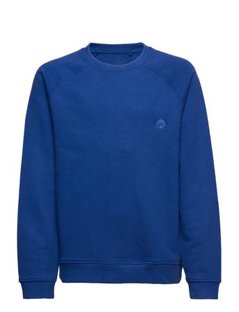 Lars Kids Organic/Recycled Crew Sweat Sweatshirt Trøje Blå Kronstadt