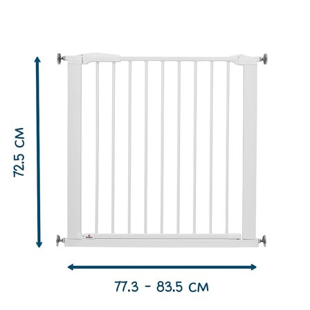 BabyDan Perfect Close Gitter Presmonteret Hvid 773-835 cm, Børn & Forældre, Børneværelset, Øvrig