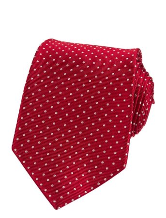 Portia 1924 Dots Silk Tie - Red - ONE SIZE