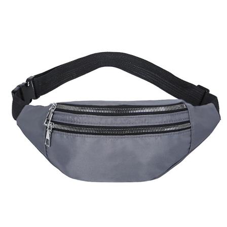 Vyötärölaukku - Vedenpitävä Fanny Reppu säädettävällä hihnalla harjoitteluun Matkustava casual juoksu. grey