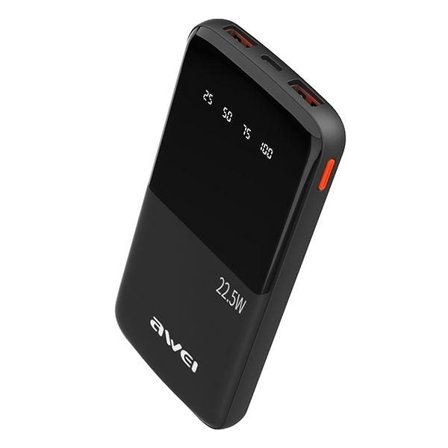 Awei Powerbank 10000mAh 22.5W - Svart