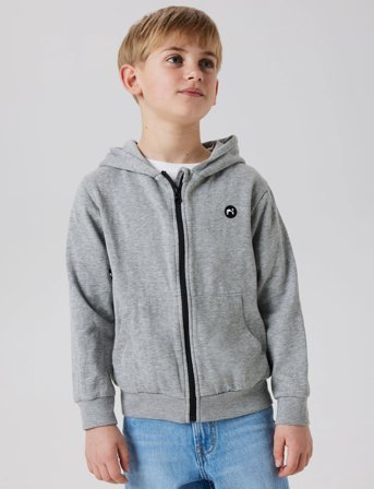 name it Nkmvimo Ls Sweat Card Bru Noos - Grey - 116