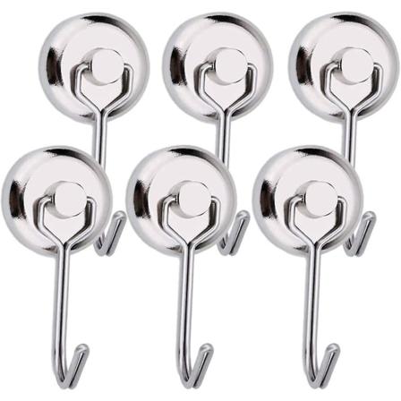 6 kpl Magneettiset Koukut Vahvat Neodyymi Kiert v t Kest v Magneetti Koukut J kaapille Ristilleirille BBQ Valkotaululle