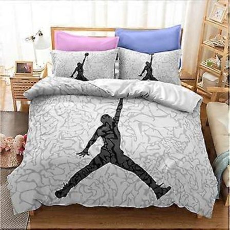 Anime Serie 3D Digitaltryck Basketboll Serie Dun och Borstad Tredelat Sängklädesset ZX18 King 240x220cm King 240x220cm ZX18