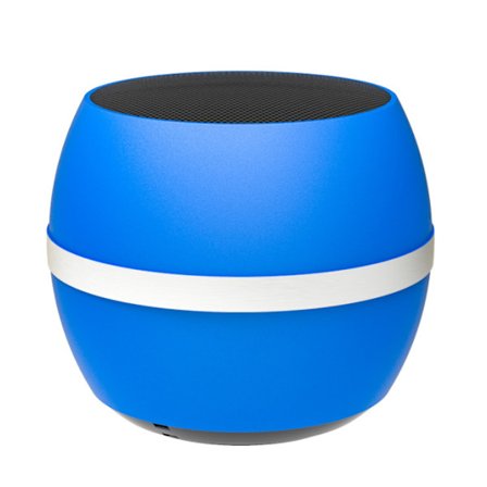 Trådlös Bluetooth-högtalare i metall, mini liten söt utomhus bil Bluetooth-högtalare (blå)