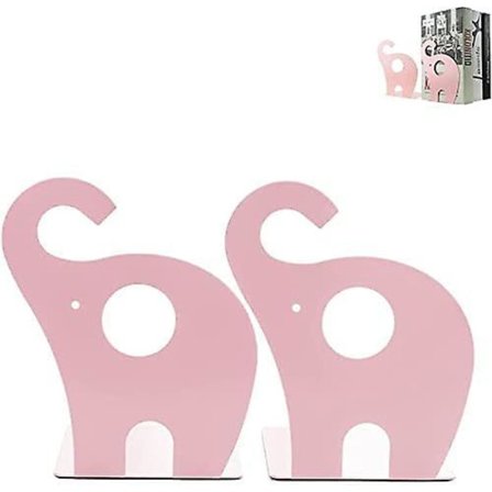 1 pari lasten kirjatuki Elefantti Rauta Kirjateline Pöytä Eläinkirjatuki (Vaaleansininen)