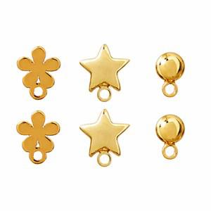 Me & My Box 3 pairs of Gold Earstuds One Size - Stationery - One size - Gold - Junge - Jewelries & Jewel-case