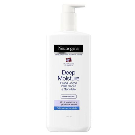 Neutrogena Deep Moisture Fluida Non Profumata Crema Corpo per