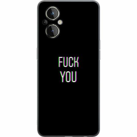 Oneplus Nord N20 5g Genomskinligt Skal Fuck You *